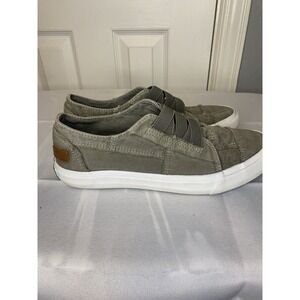 Blowfish Shoes Women's US 7 Slip On‎ Casual Malibu Marley Canvas Grey ZS-7001